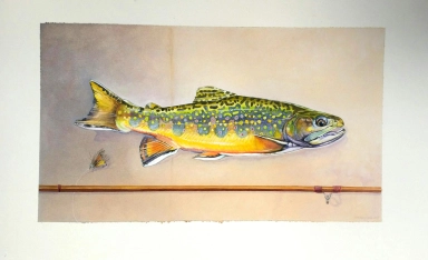 Fish and rod Fish and rod