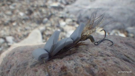Foam fly on a tube Foam fly on a tube