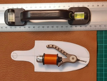 The pattern for the leather cases The pattern for the leather cases